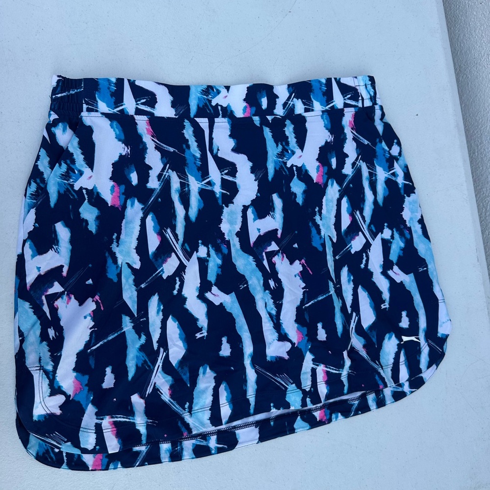 Slazenger Purple Golf Skort with Navy, Teal & Pink Print